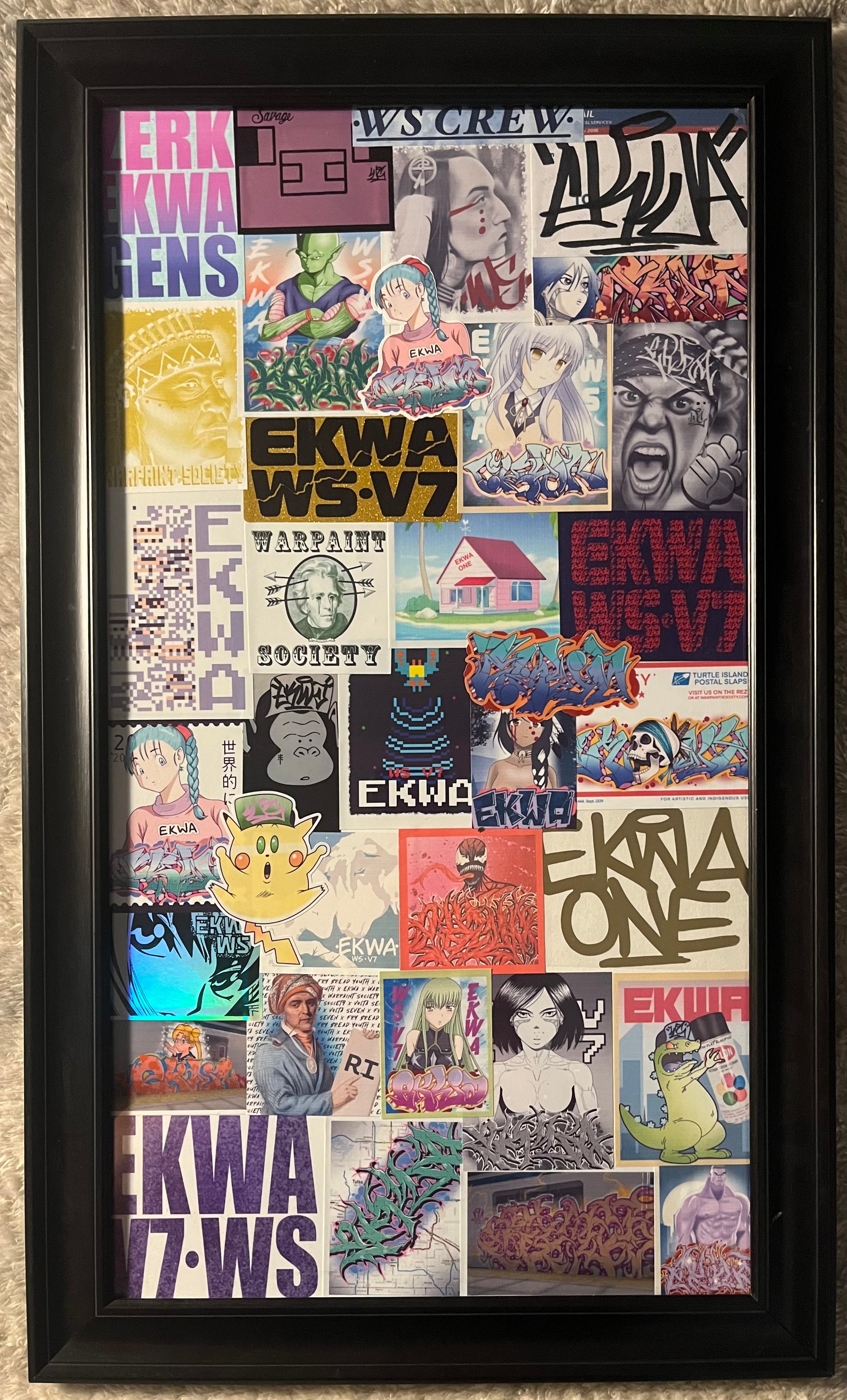 “Sticker Board #1” (12x22”) by Matt “Ekwa” Stick
