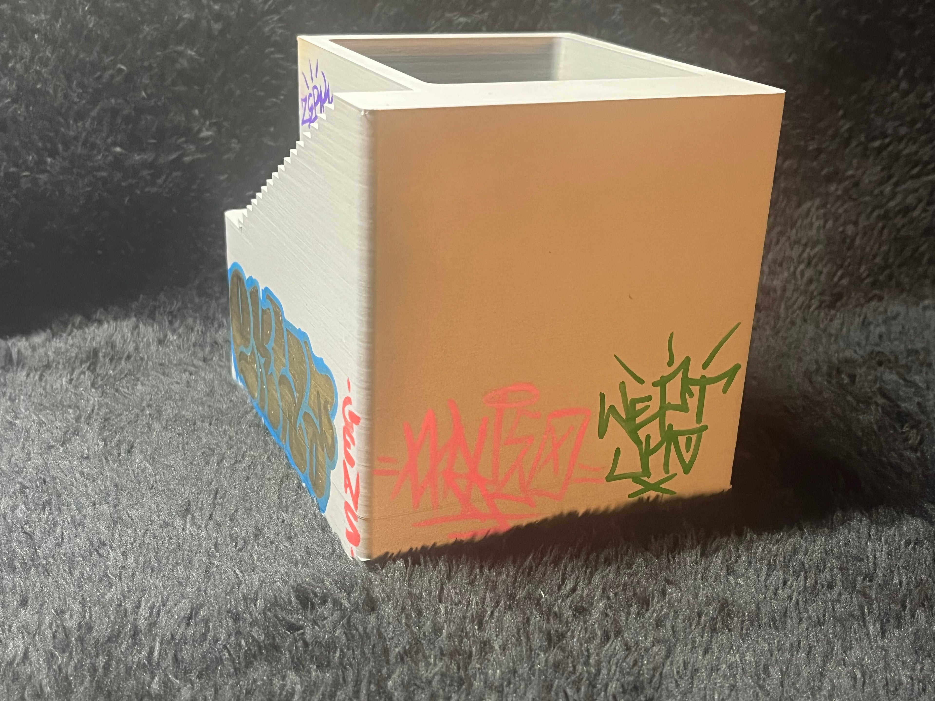 Graffiti Pen Holder (Hand-Painted) by Matt “Ekwa” Stick