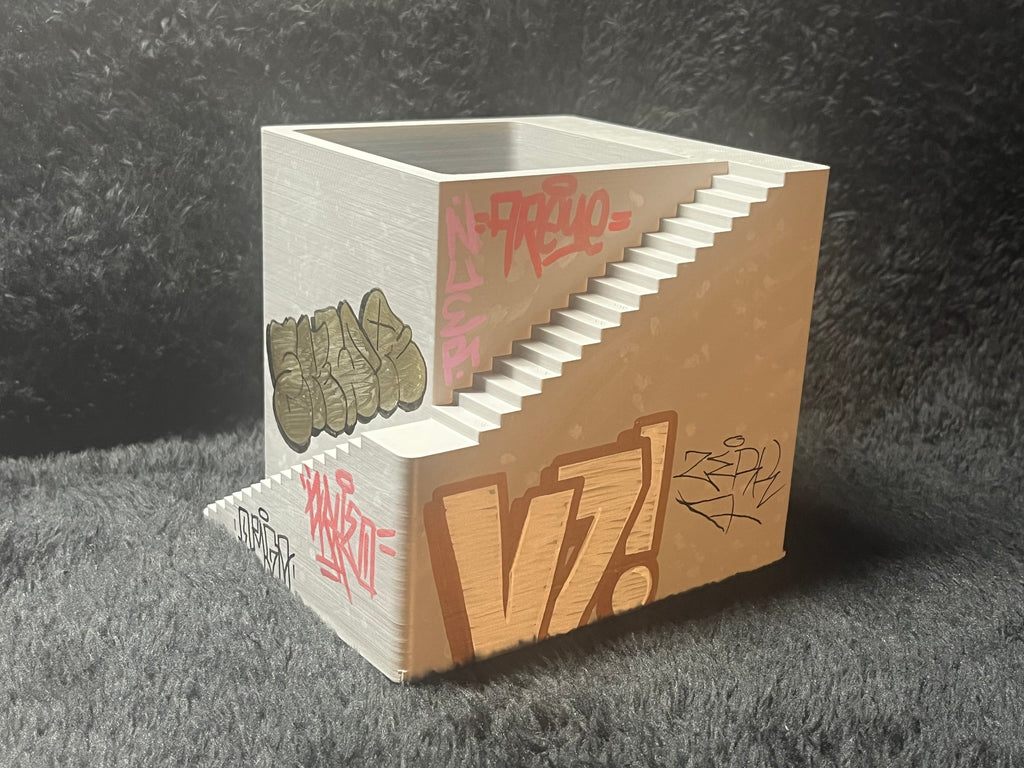 Graffiti Pen Holder (Hand-Painted) by Matt “Ekwa” Stick
