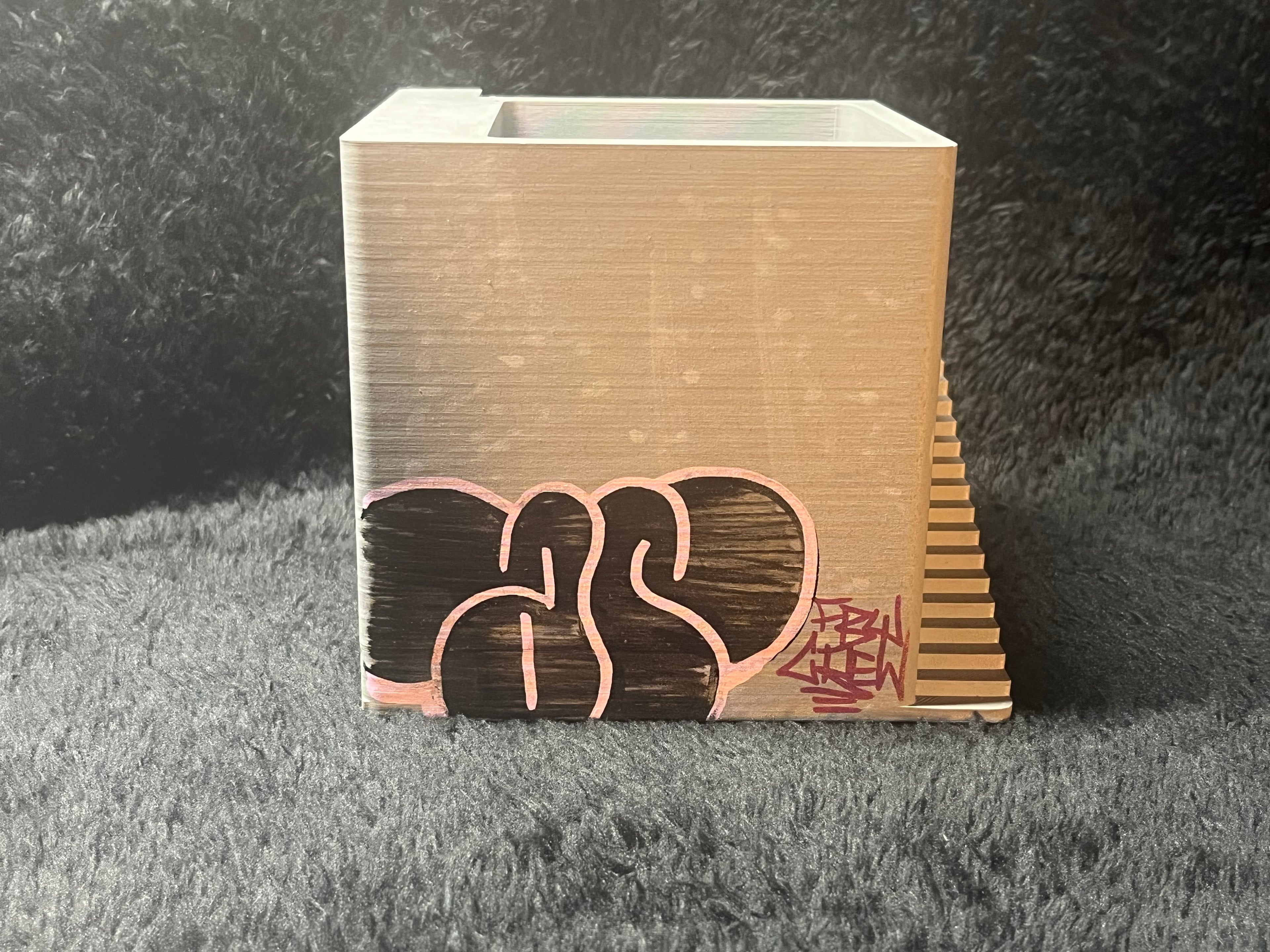 Graffiti Pen Holder (Hand-Painted) by Matt “Ekwa” Stick