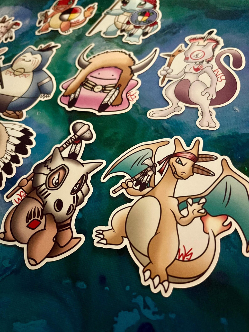 Native Pokémon Stickers (Pack of 12)
